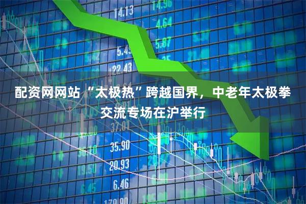 配资网网站 “太极热”跨越国界，中老年太极拳交流专场在沪举行