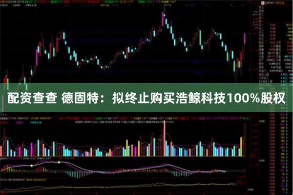 配资查查 德固特：拟终止购买浩鲸科技100%股权