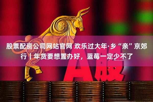 股票配资公司网站官网 欢乐过大年·乡“亲”京郊行｜年货要想置办好，蓝莓一定少不了