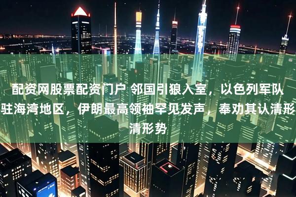 配资网股票配资门户 邻国引狼入室，以色列军队进驻海湾地区，伊朗最高领袖罕见发声，奉劝其认清形势